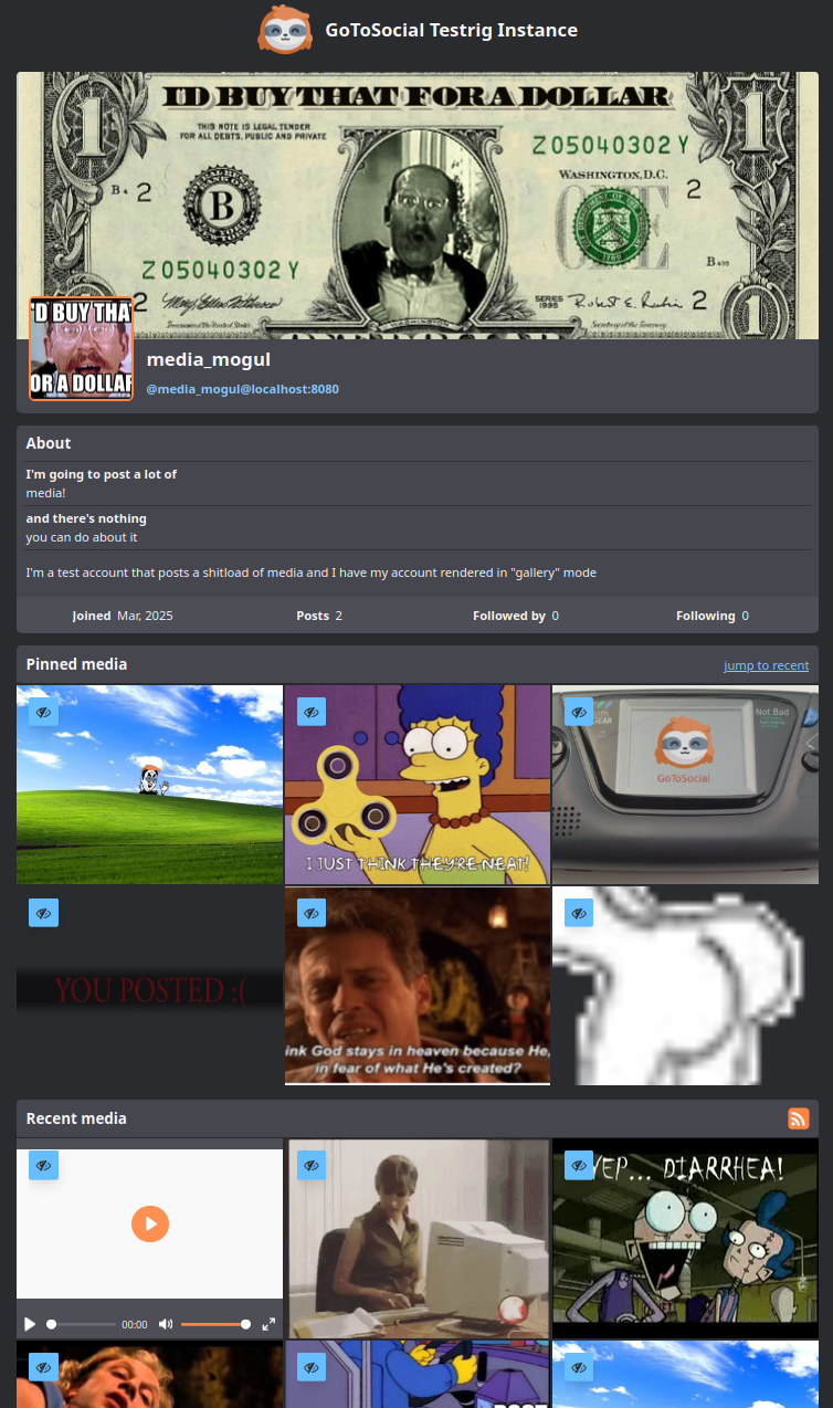 Gallery layout